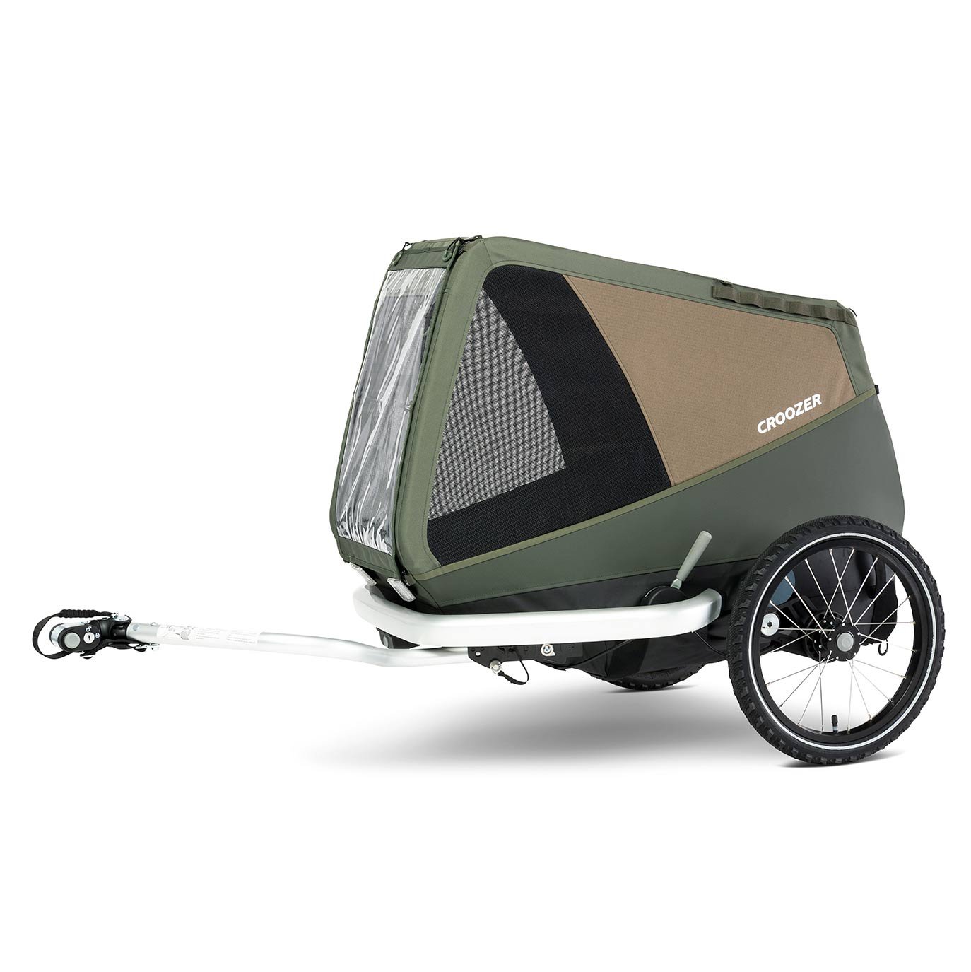 Croozer Dog Enna Fahrradanhaenger fuer Hunde moss green.jpg