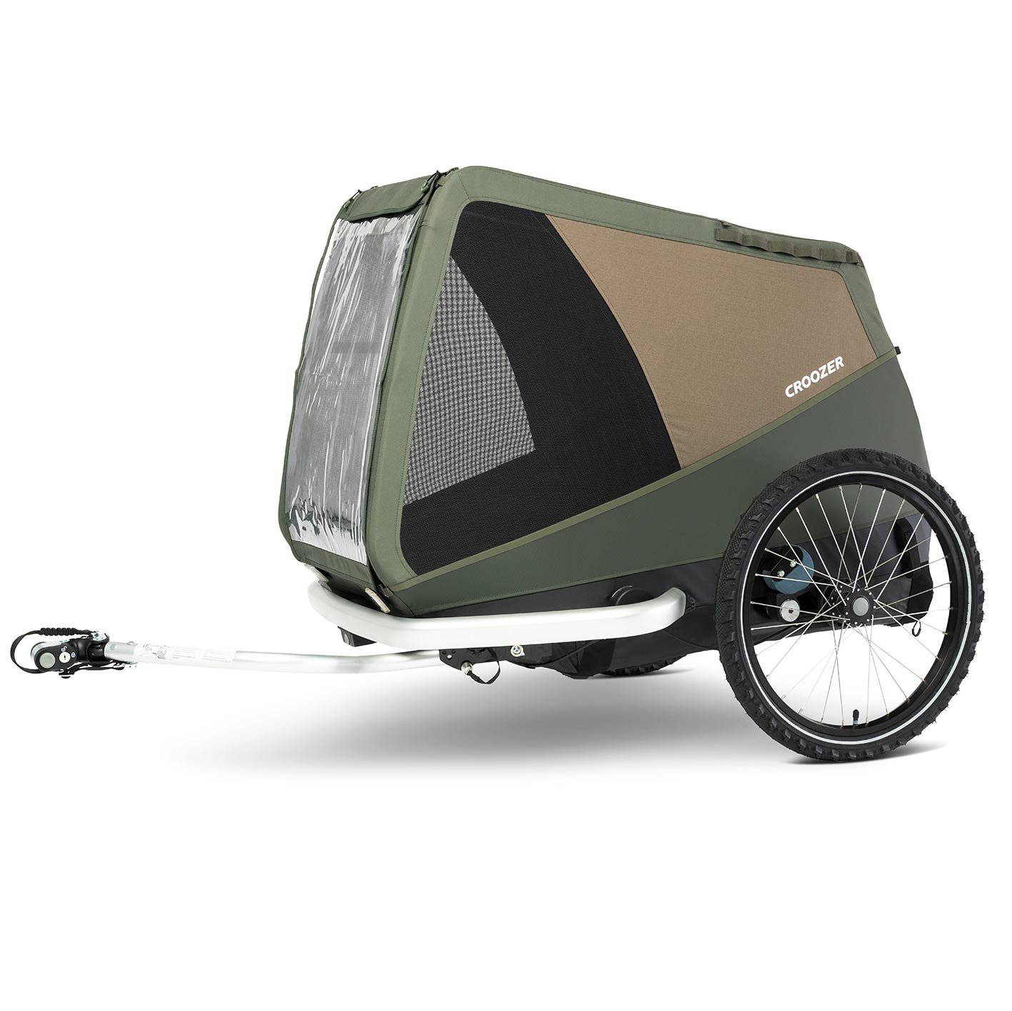 Croozer Dog Mikke Fahrradanhaenger fuer Hunde moss green.jpg
