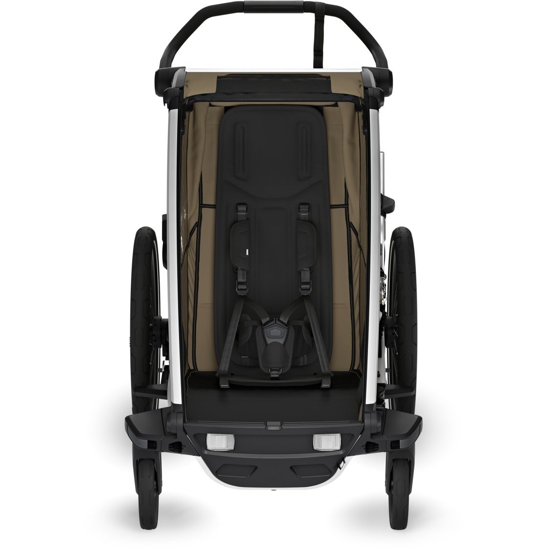 thule chariot cross 2 single bike trailer 1 kid faded khaki 8 1849509.jpg