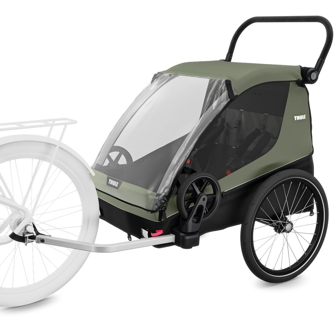 thule courier 3 in 1 bike trailer vintage green 2 2007868.jpg